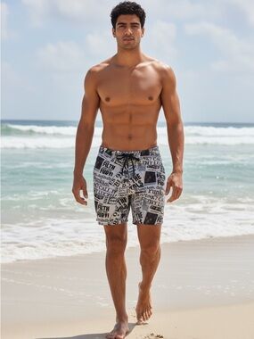 Vintage Inspired Board Shorts (  Sex Pistols-Punk Rock )